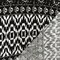 Black-White Pillar And Aztec Printed Rayon Stretch Jersey Knit Fabric By the Yard